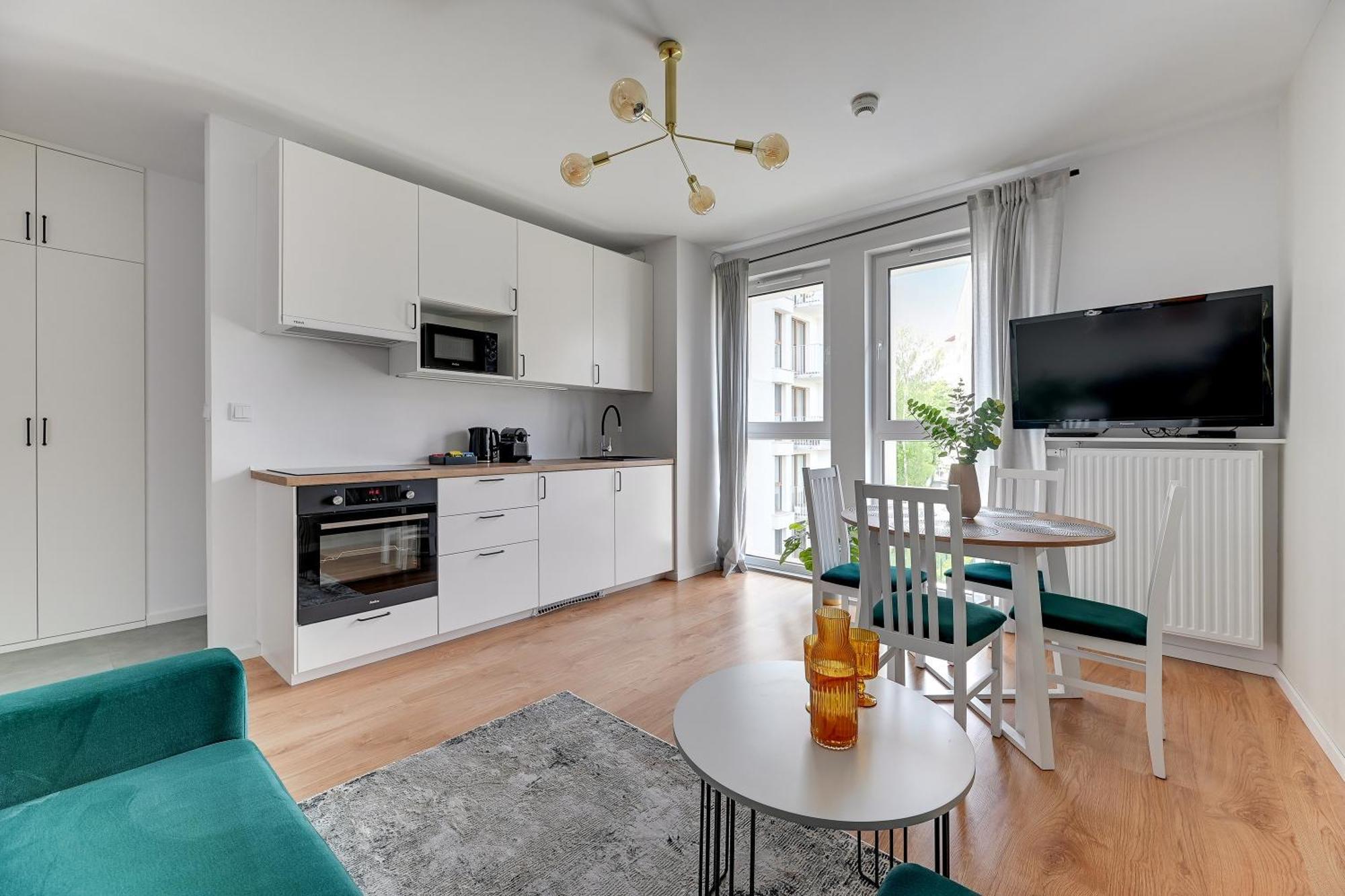 Aura 40 City Center By Downtown Apartments 그단스크 객실 사진
